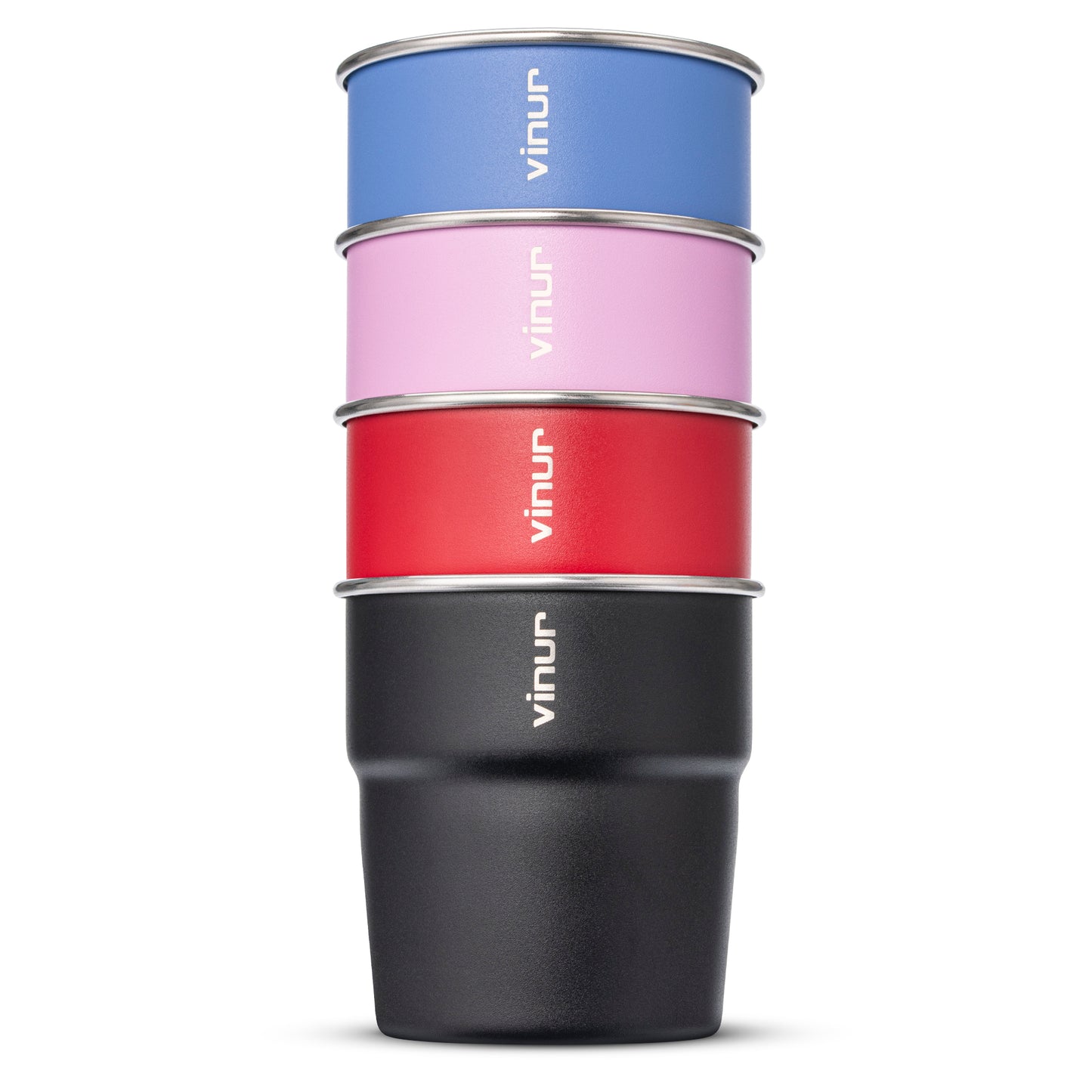 VINUR 4 Pack Stainless Steel Cups 8 oz
