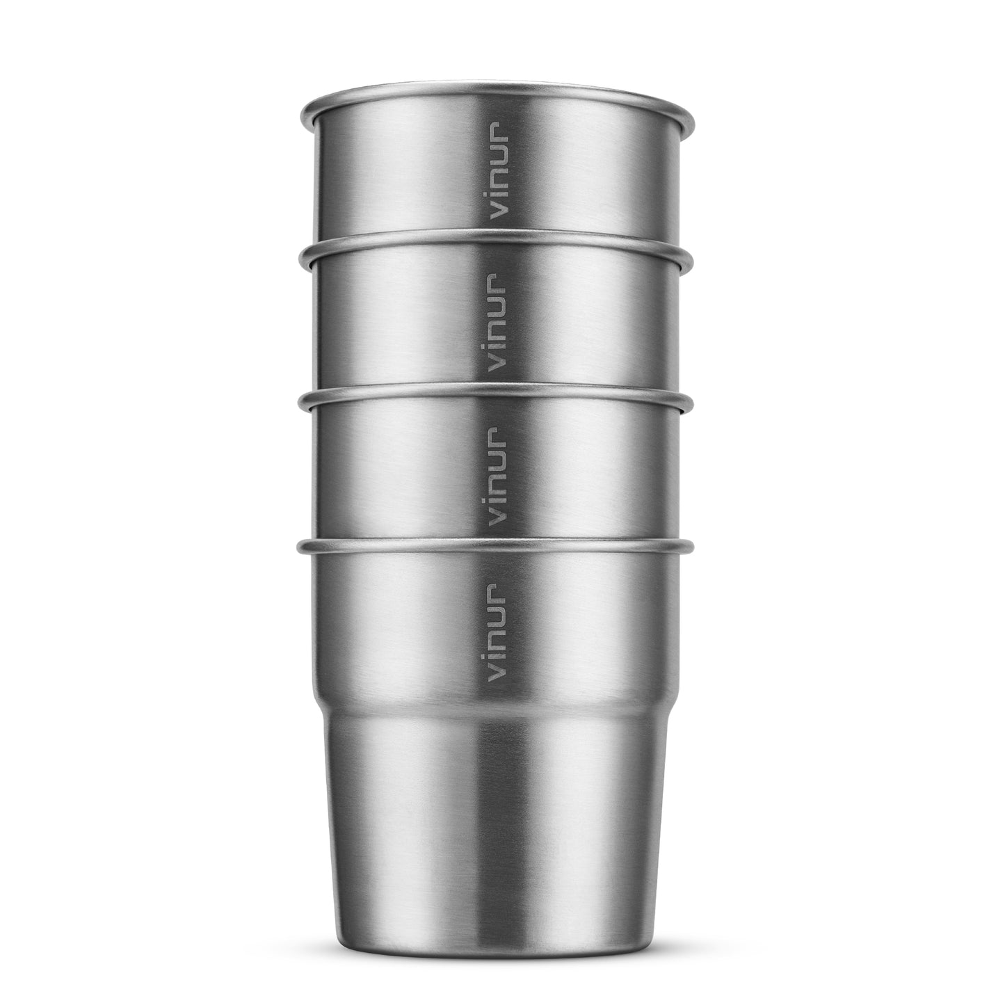 VINUR 4 Pack Stainless Steel Cups 8 oz